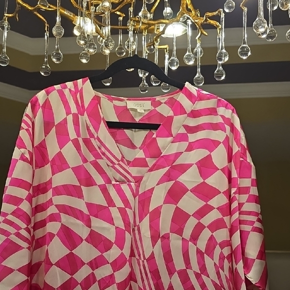 ODDY Pink and White Swirl Mini Dress - Picture 3 of 15